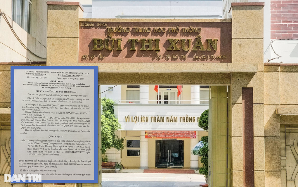 Tài khoản trường học bị phong tỏa vì giáo viên nợ 350 triệu đồng tiền thuế - 1 Tài khoản trường học bị phong tỏa vì giáo viên nợ 350 triệu đồng tiền thuế - 1