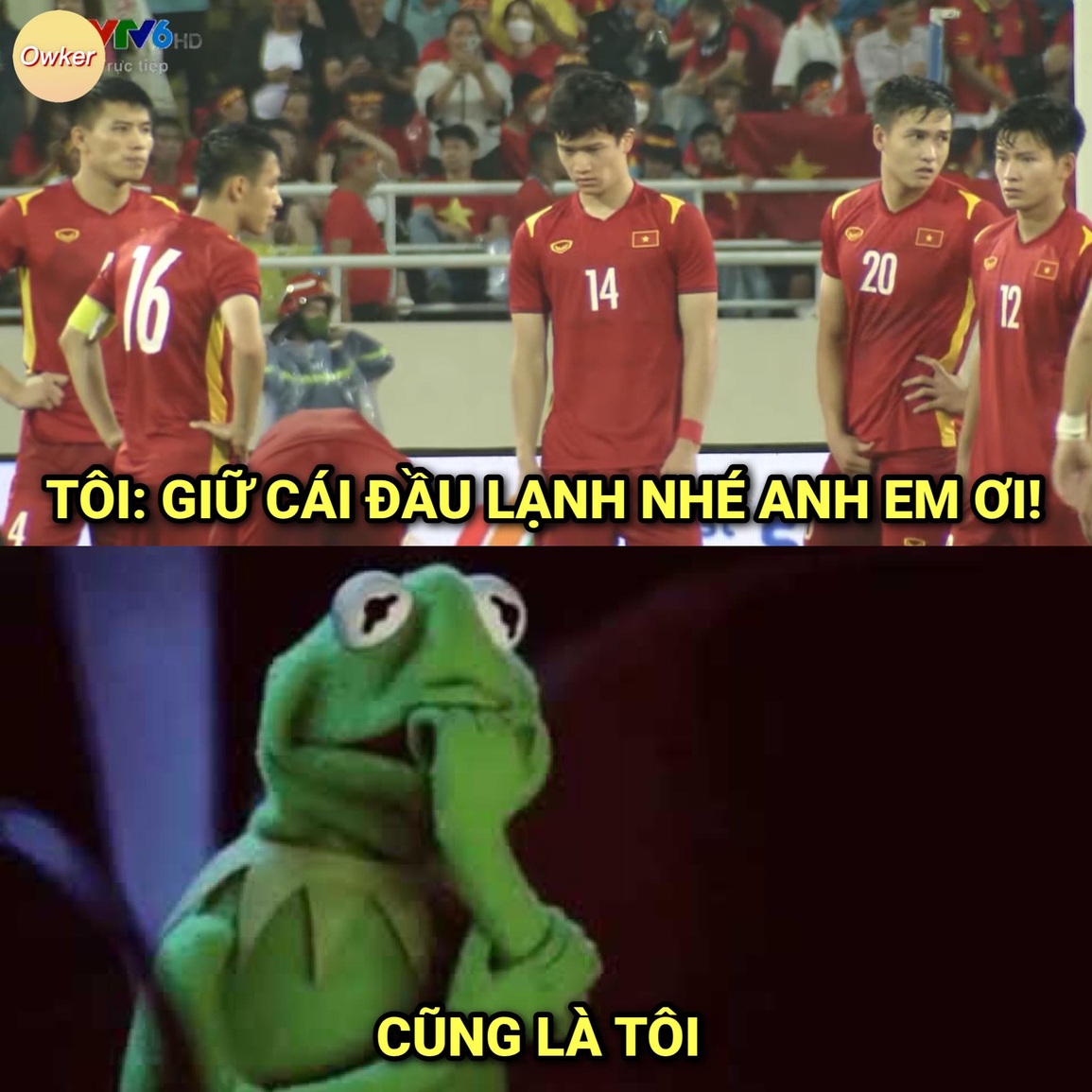 Cổ động viên Việt Nam hy vọng các cầu thủ giữ cái đầu lạnh khi thi đấu, nhưng lại Cổ động viên Việt Nam hy vọng các cầu thủ giữ cái đầu lạnh khi thi đấu, nhưng lại