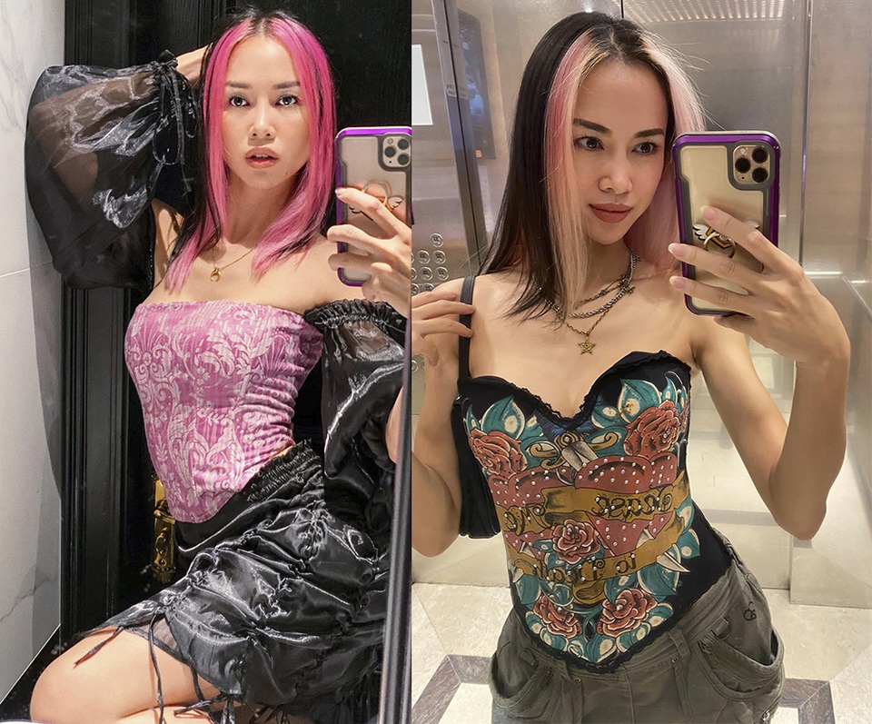 HHen Niê, Vũ Ngọc Anh nổi bật với hồng rực rỡ - 3 HHen Niê, Vũ Ngọc Anh nổi bật với hồng rực rỡ - 3