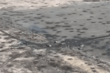 Xe tăng T-72 Nga nổ tung vì lọt vào trận địa mìn của Ukraine