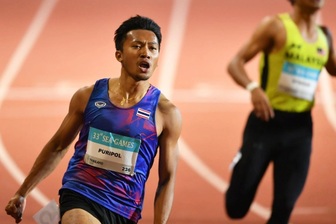 VĐV Thái Lan lập kỷ lục SEA Games ở cự ly chạy 100m nam