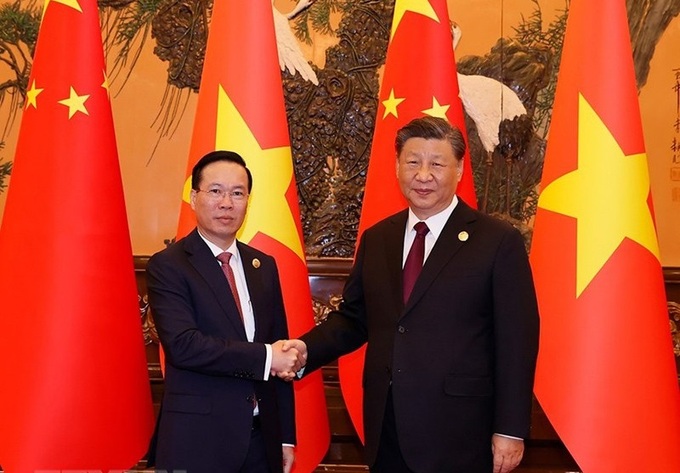 Chủ tịch nước Võ Văn Thưởng hội kiến Tổng Bí thư, Chủ tịch Trung Quốc Tập Cận Bình
