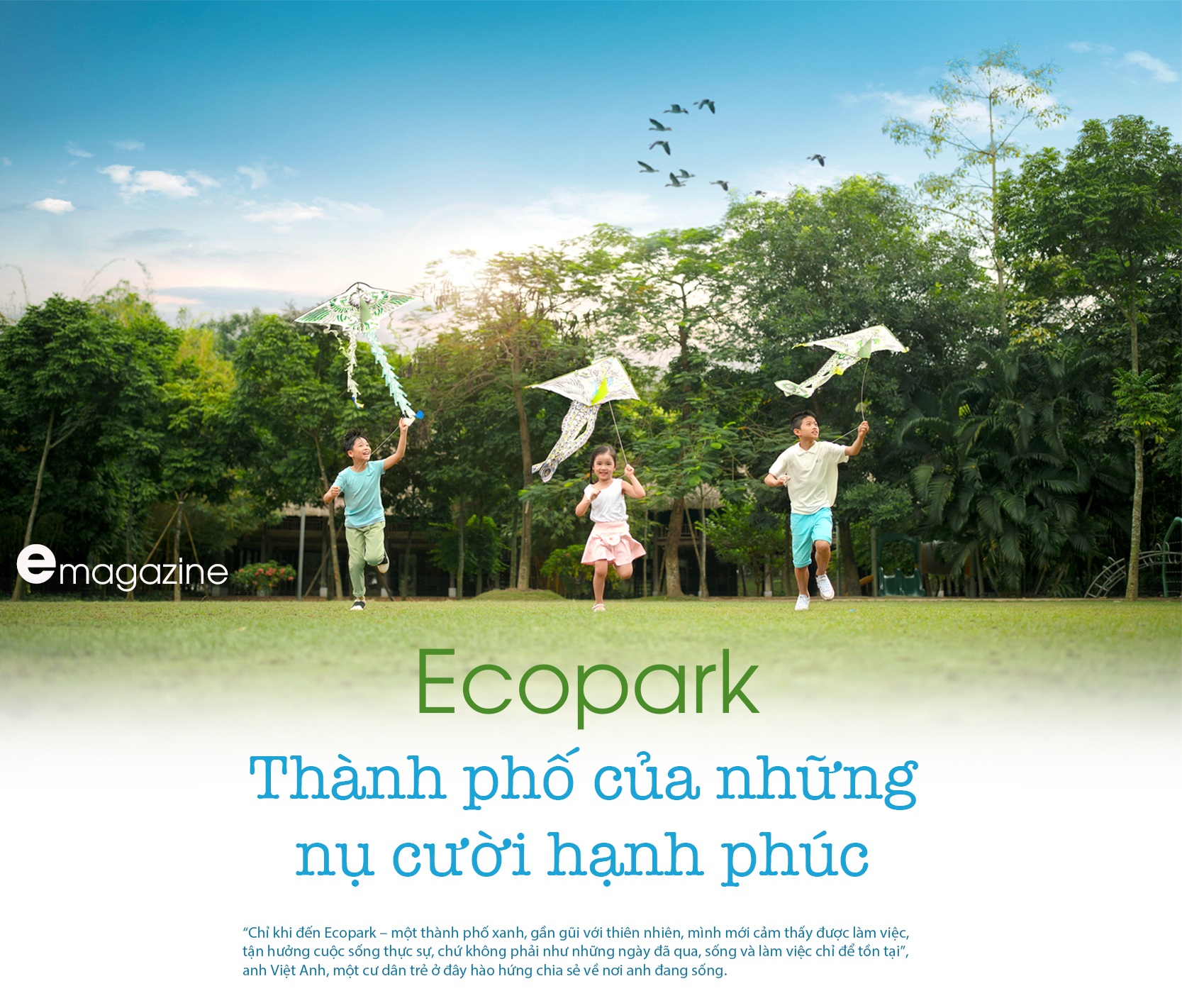 Ecopark - Thành phố của những nụ cười hạnh phúc