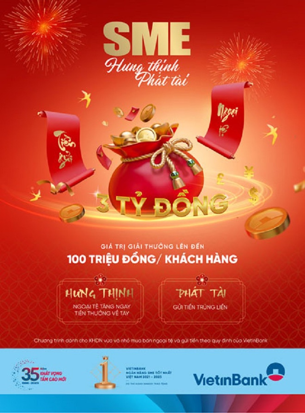 VietinBank ưu đãi lớn doanh nghiệp SME gửi tiền và mua bán ngoại tệ - 1 VietinBank ưu đãi lớn doanh nghiệp SME gửi tiền và mua bán ngoại tệ - 1