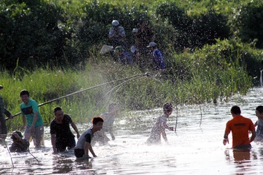 Độc đáo lễ hội đánh cá Đồng Hoa