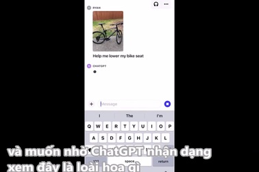 Người dùng sử dụng hình ảnh để nhờ ChatGPT hướng dẫn cách hạ yên xe đạp