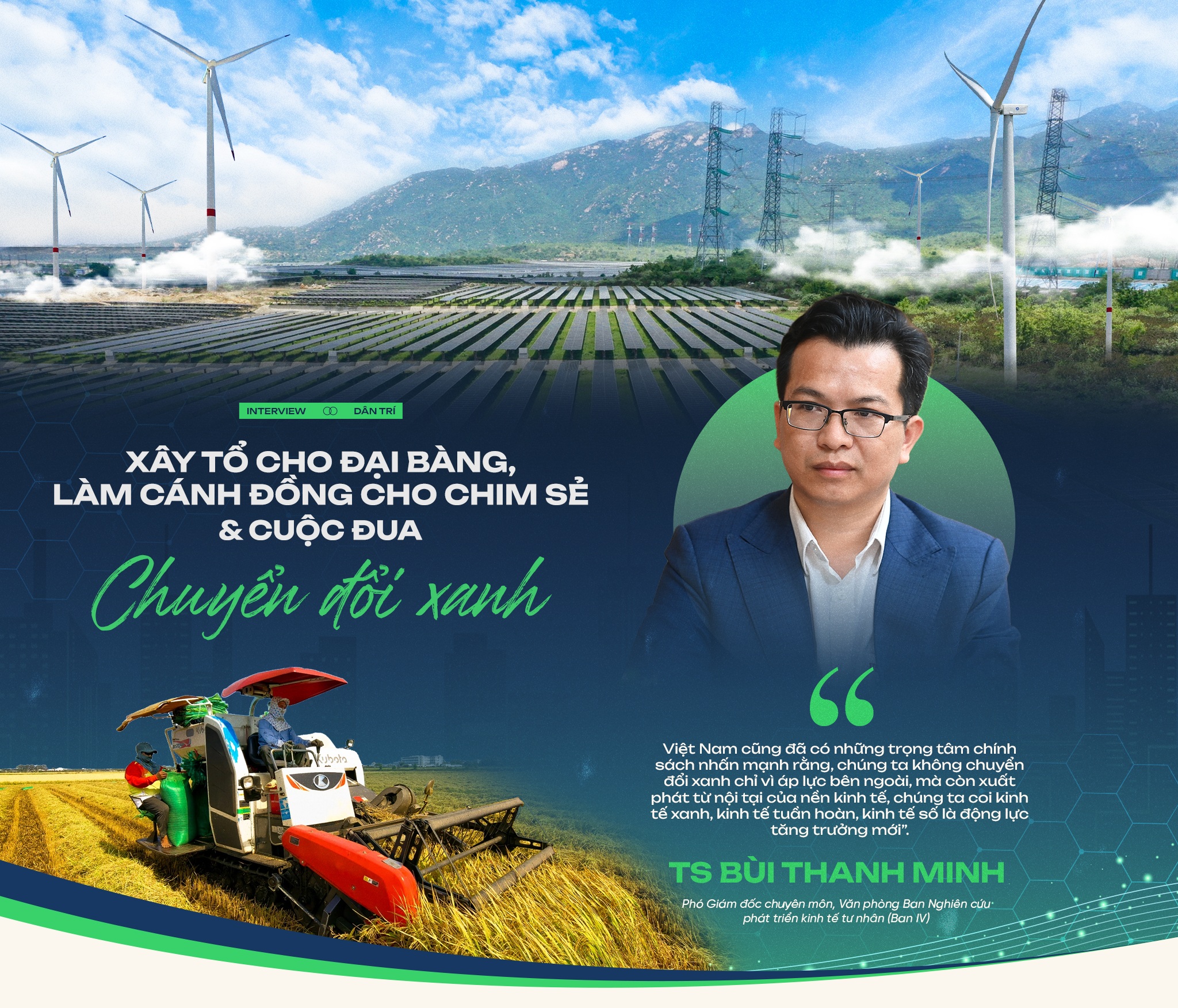 "Xây tổ đại bàng và làm cánh đồng cho chim sẻ" đều cần thiết