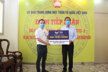 TCPVN đóng góp tổng giá trị hơn 800 triệu đồng hỗ trợ đẩy lùi dịch Covid-19