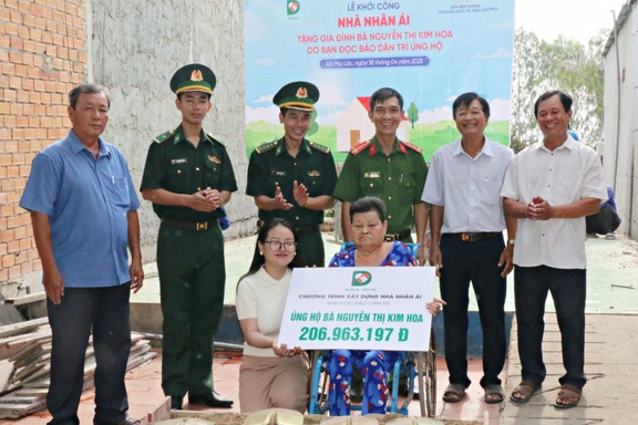 Khởi công nhà Nhân ái tặng 3 bà cháu khó khăn ở vùng biên