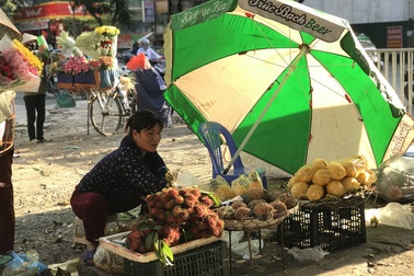 Nắng nóng thiêu đốt: Chợ vắng tanh, tiểu thương ngồi "dài cổ" chờ thượng đế