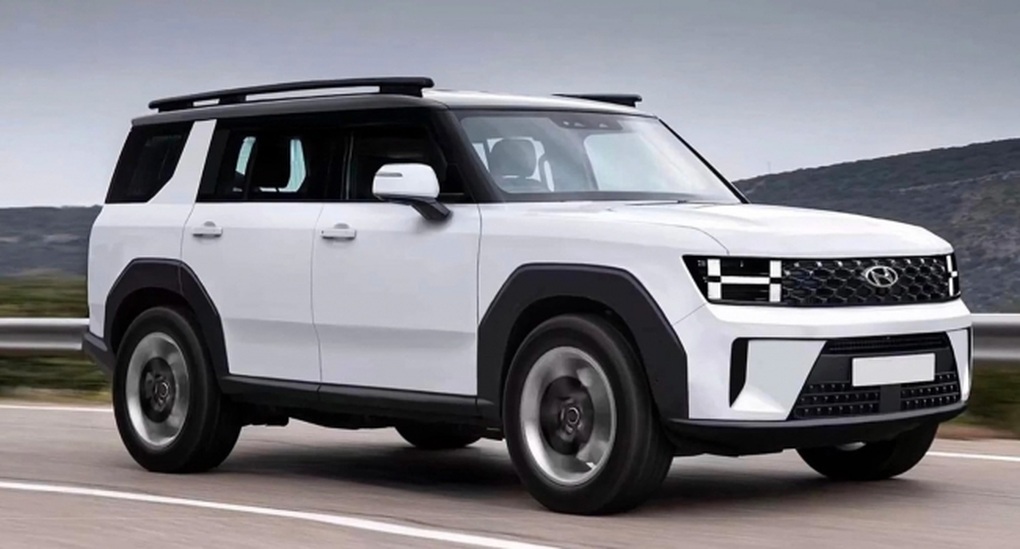 Hyundai Santa Fe 2023 lộ thiết kế, dáng vuông vức giống Land Rover - 4 Hyundai Santa Fe 2023 lộ thiết kế, dáng vuông vức giống Land Rover - 4