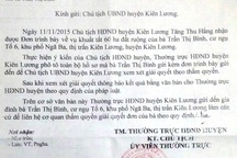 Chủ tịch HĐND huyện Kiên Lương yêu cầu giải quyết vụ 60 ha đất bỗng “lọt” vào quỹ đất xã
