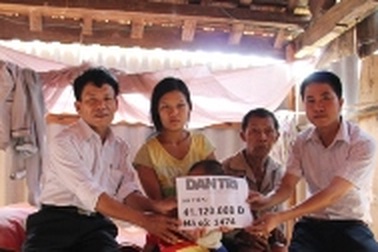 Hơn 41 triệu đồng đến với gia đình chị Lê Thị Lý