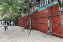 Hà Nội rào tôn quanh chung cư cũ Thành Công nguy hiểm cấp độ D