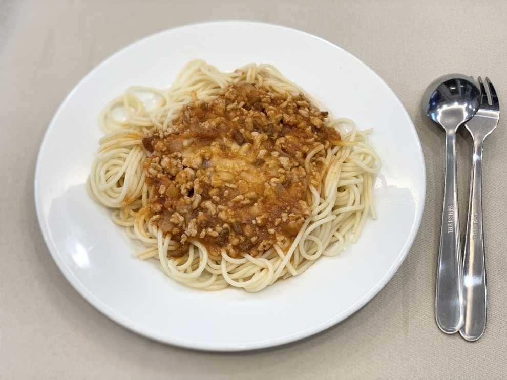 Vào bếp ngày giãn cách: Mỳ spaghetti biến tấu với thịt heo bằm - 4 Vào bếp ngày giãn cách: Mỳ spaghetti biến tấu với thịt heo bằm - 4