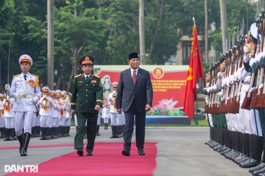 Đại tướng Phan Văn Giang chủ trì lễ đón Bộ trưởng Bộ Quốc phòng Indonesia