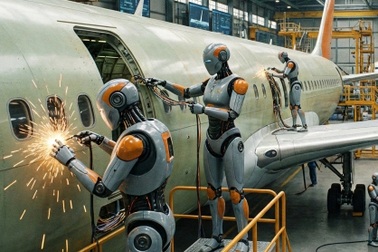 Airbus thử nghiệm robot hình người để lắp ráp máy bay