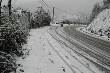 Có thể cấm đường ở các khu vực băng tuyết dày