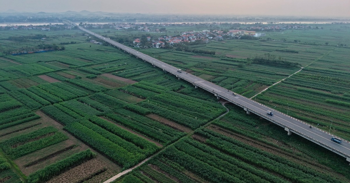 View - Cầu Vĩnh Thịnh dài nhất Việt Nam trên địa phận Hà Nội | Báo Dân trí