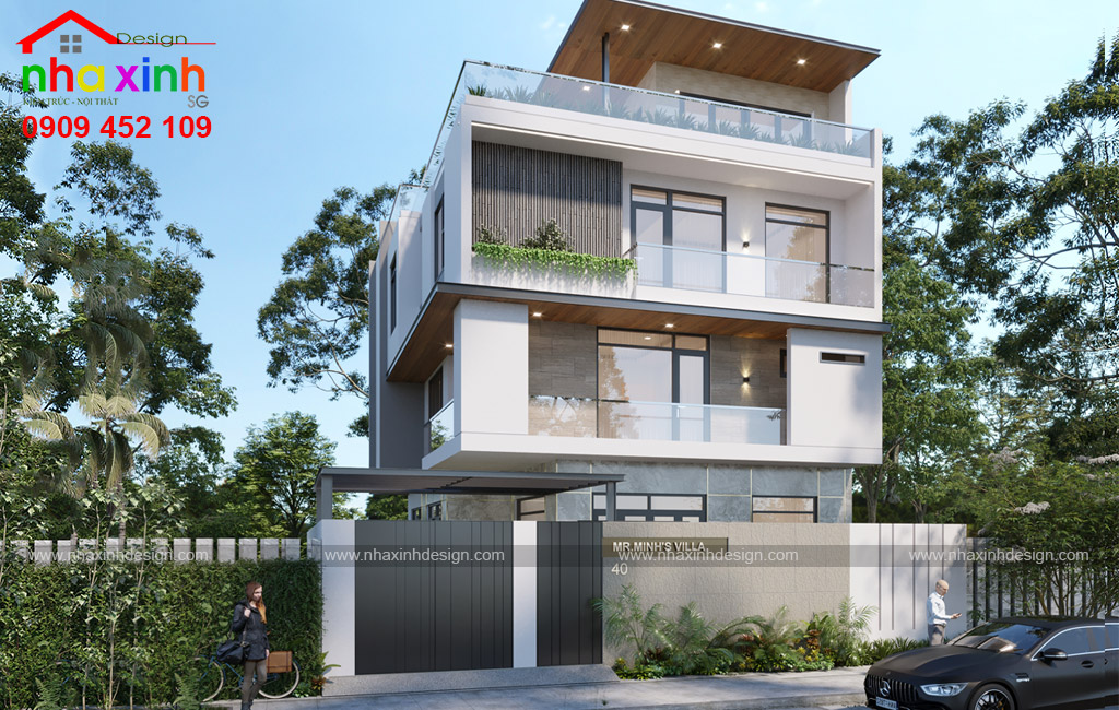 3 mẫu thiết kế biệt thự hiện đại khẳng định tên tuổi của Nhà Xinh - 2 3 mẫu thiết kế biệt thự hiện đại khẳng định tên tuổi của Nhà Xinh - 2