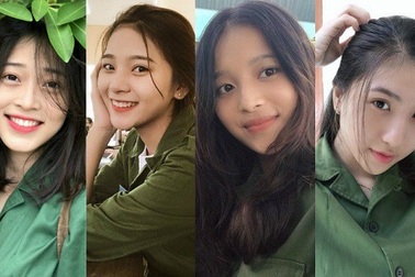 Những “hot girl tập quân sự” khiến dân mạng xao xuyến