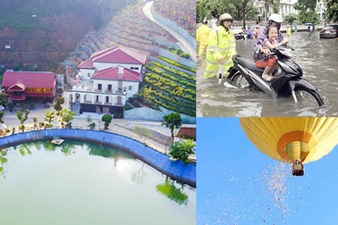 Người Hà Nội “vượt lũ” và mưa tiền trên khinh khí cầu