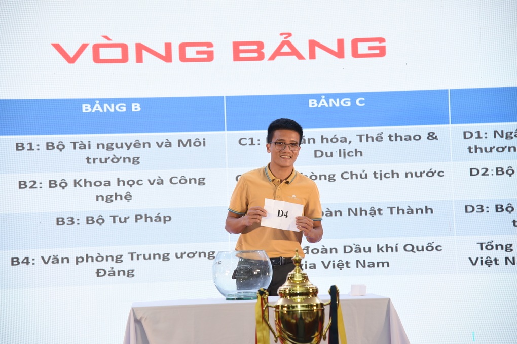 Bốc thăm chia bảng giải bóng đá các cơ quan Trung ương 2022 - 4 Bốc thăm chia bảng giải bóng đá các cơ quan Trung ương 2022 - 4
