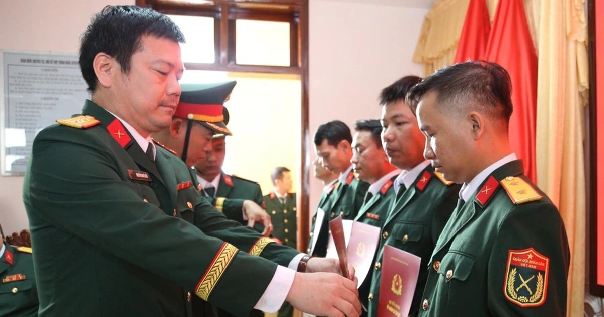 Điều động, bổ nhiệm 476 sĩ quan dự bị phục vụ tại ngũ ở xã, phường