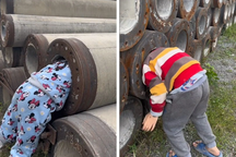 TikToker gây phẫn nộ vì xúi trẻ em chui đầu vào trụ bê tông để "câu view"