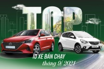 10 xe bán chạy tháng 9/2021: Fadil đứng thứ nhất, bán gấp 4 lần Grand i10