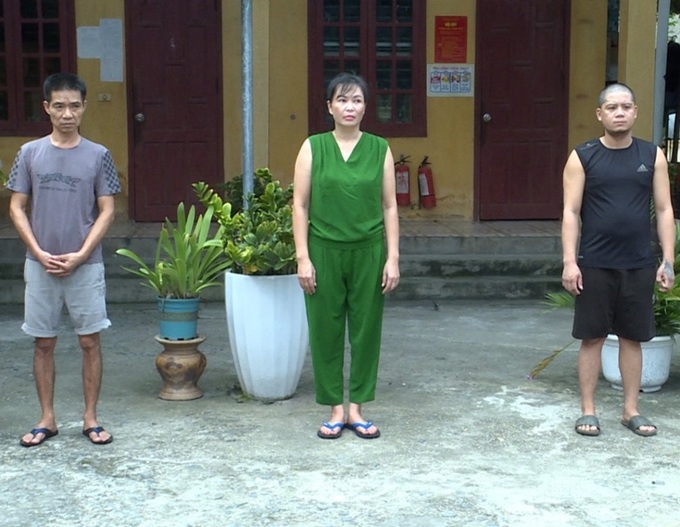 Các đối tượng bị khởi tố.