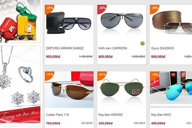 Nở rộ web mô hình mua chung bán hàng hiệu"nhái" giá vài trăm nghìn đồng