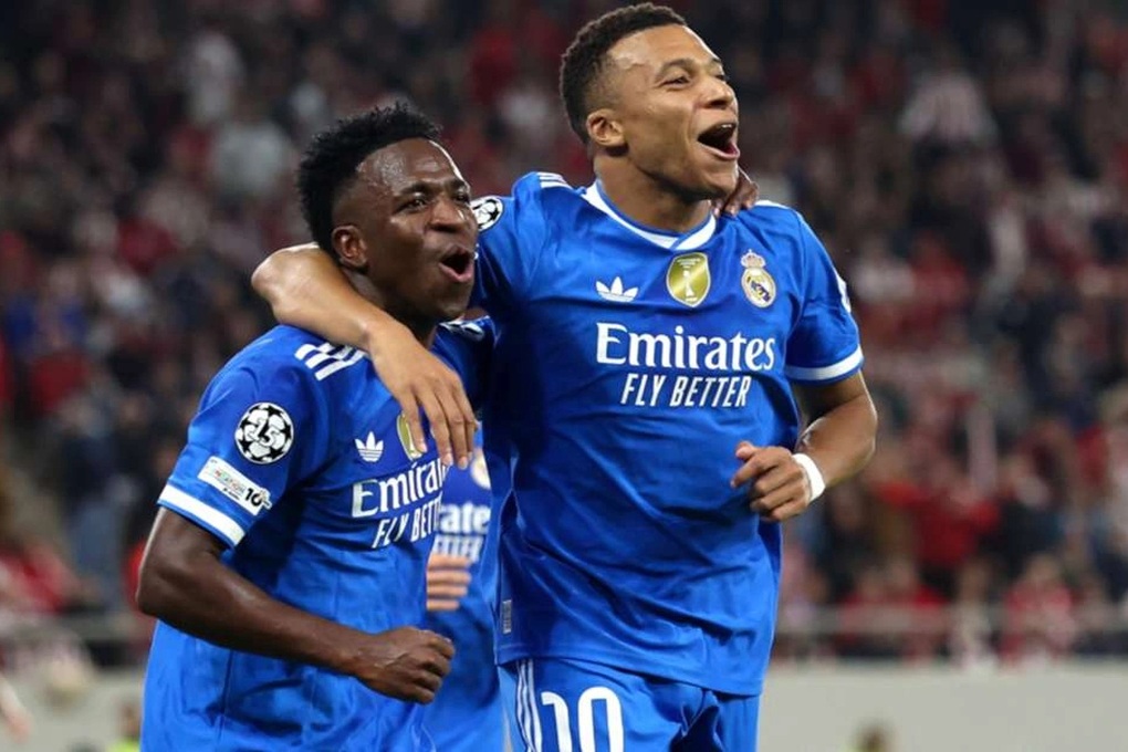 Mbappe ghi 4 bàn, Real Madrid thắng nghẹt thở đội bóng Hy Lạp - 1