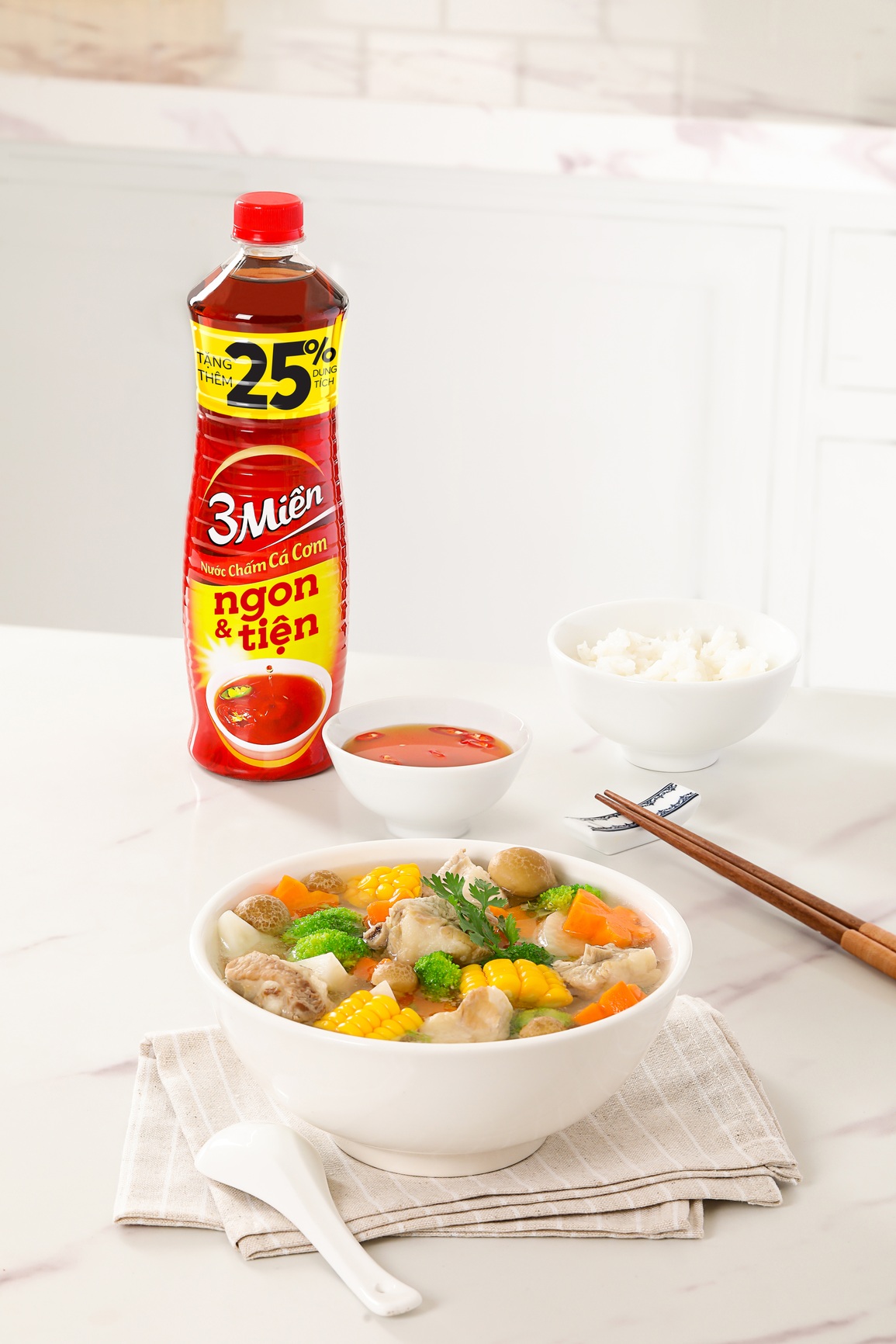 Nước chấm cá cơm 3 Miền tặng thêm 25% dung tích tri ân người tiêu dùng - 5 Nước chấm cá cơm 3 Miền tặng thêm 25% dung tích tri ân người tiêu dùng - 5