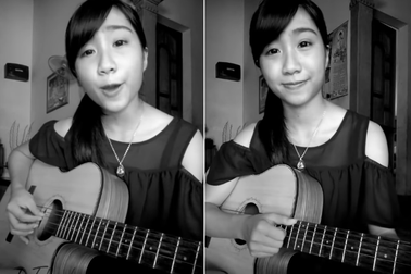 Nữ sinh Hà Tĩnh vừa đàn vừa hát mashup 10 ca khúc hot