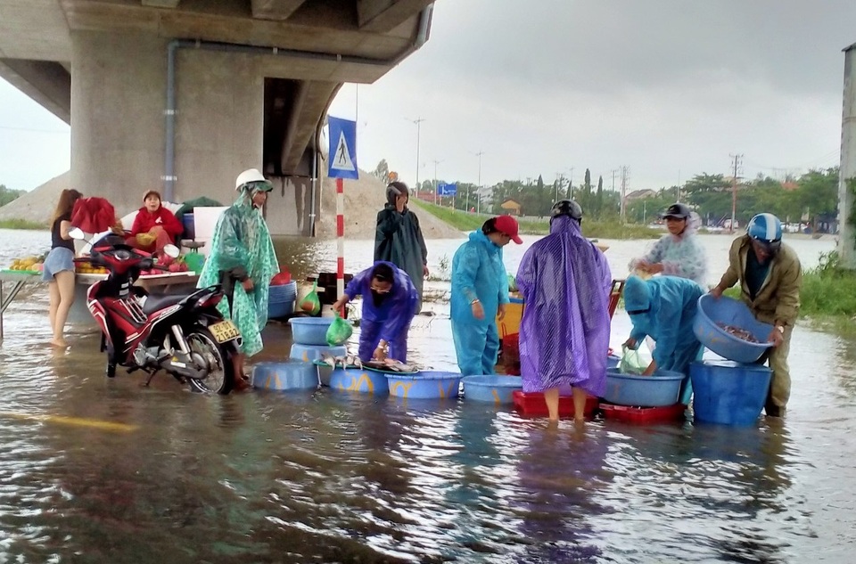 Mưa trắng trời, người dân vất vả mưu sinh trong lũ lớn - 5 Mưa trắng trời, người dân vất vả mưu sinh trong lũ lớn - 5