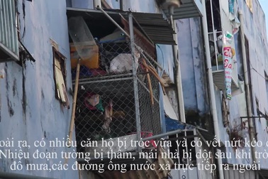 Cận cảnh nhếch nhác ở khu chung cư Hoà Minh, Đà Nẵng