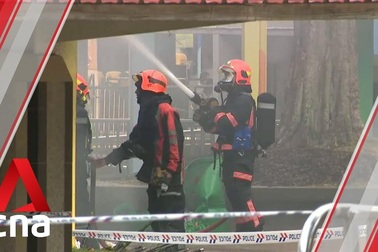 Cháy lớn ở Singapore, 8 người nhập viện