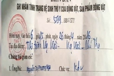 Cán bộ thú y lập khống giấy kiểm dịch cho thương lái