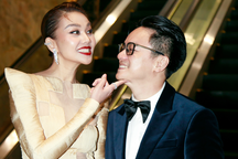 Thanh Hằng sánh đôi cùng chồng, nói gì về biểu cảm ngượng ngùng của ông xã?