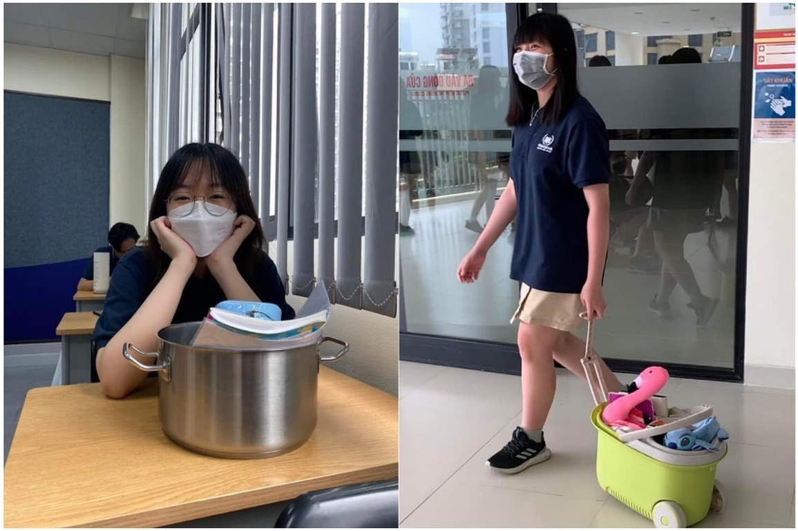 Học sinh, sinh viên đua nhau theo trào lưu Ngày không dùng cặp sách - 3 Học sinh, sinh viên đua nhau theo trào lưu Ngày không dùng cặp sách - 3