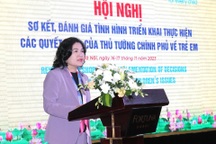 Sơ kết việc triển khai các Quyết định của Thủ tướng Chính phủ về trẻ em