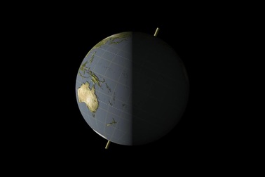 Trái Đất xoay quanh trục của nó và mất một ngày để hoàn thành một vòng xoay