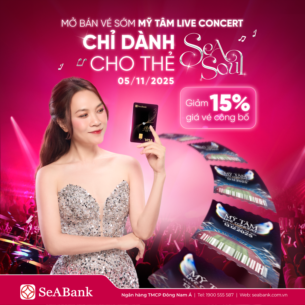 Quyền lợi từ SeABank dành cho người hâm mộ tại Live Concert 2025 - See The Light - 2 Quyền lợi từ SeABank dành cho người hâm mộ tại Live Concert 2025 - See The Light - 2