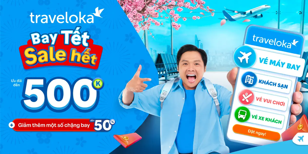 Traveloka kích cầu du lịch Tết với ưu đãi vé máy bay đến 50% - 3 Traveloka kích cầu du lịch Tết với ưu đãi vé máy bay đến 50% - 3