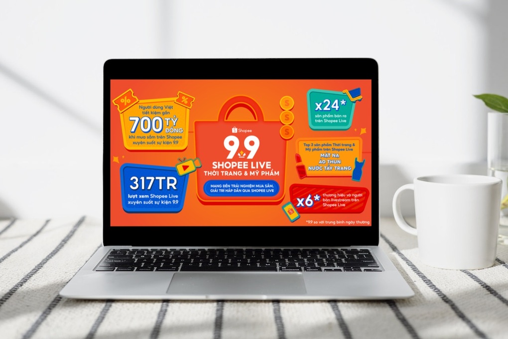 Shopee 9.9 ghi nhận sản phẩm bán ra qua Shopee Live tăng gấp 24 lần - 1 Shopee 9.9 ghi nhận sản phẩm bán ra qua Shopee Live tăng gấp 24 lần - 1