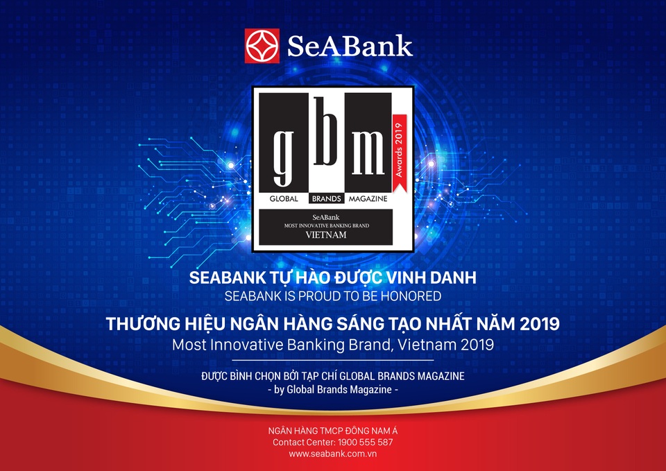 SeABanks nhận giải “Thương hiệu ngân hàng sáng tạo nhất năm 2019” - 1 SeABanks nhận giải “Thương hiệu ngân hàng sáng tạo nhất năm 2019” - 1