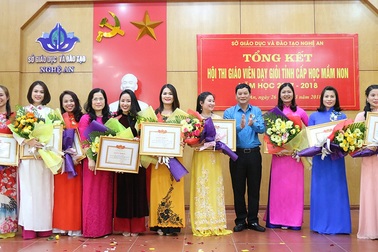 Nghệ An: 170 giáo viên mầm non được công nhận giáo viên dạy giỏi cấp tỉnh