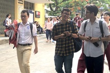 Nhiều thí sinh đã hoàn thành kỳ thi THPT quốc gia 2019