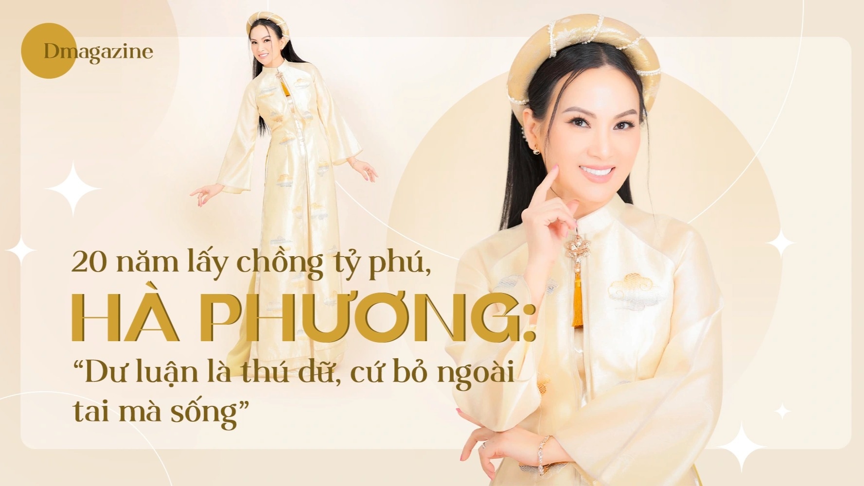 "Ca sĩ tỷ phú" Hà Phương: "Dư luận là thú dữ, cứ bỏ ngoài tai  mà sống"